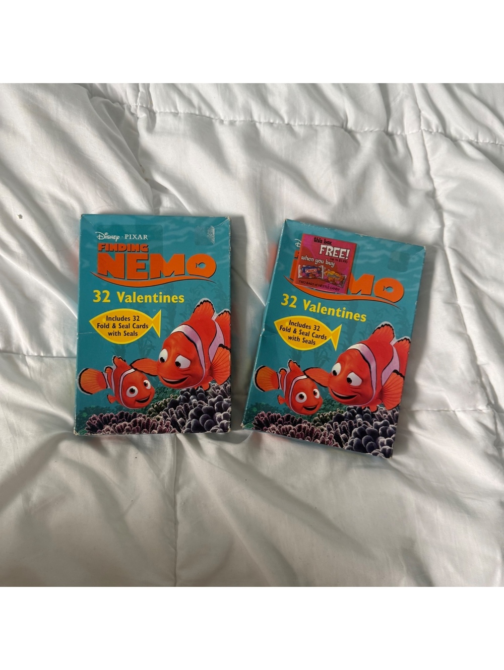 2003 FINDING NEMO DISNEY PIXAR MOVIE VALENTINES Factory Seal 32 Cards bundle